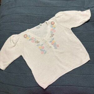 5/$25 💐 | Vintage Shenanigans Short Sleeve Sweater